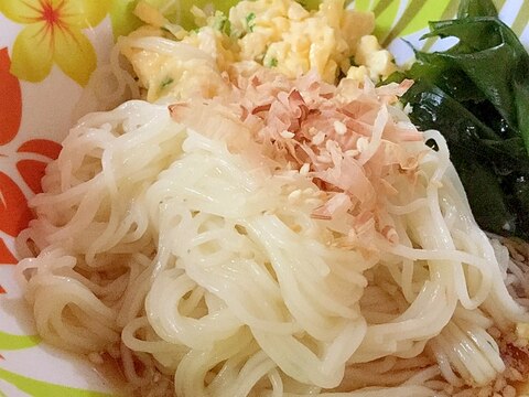 夏においしい☆さっぱりスタミナそうめん